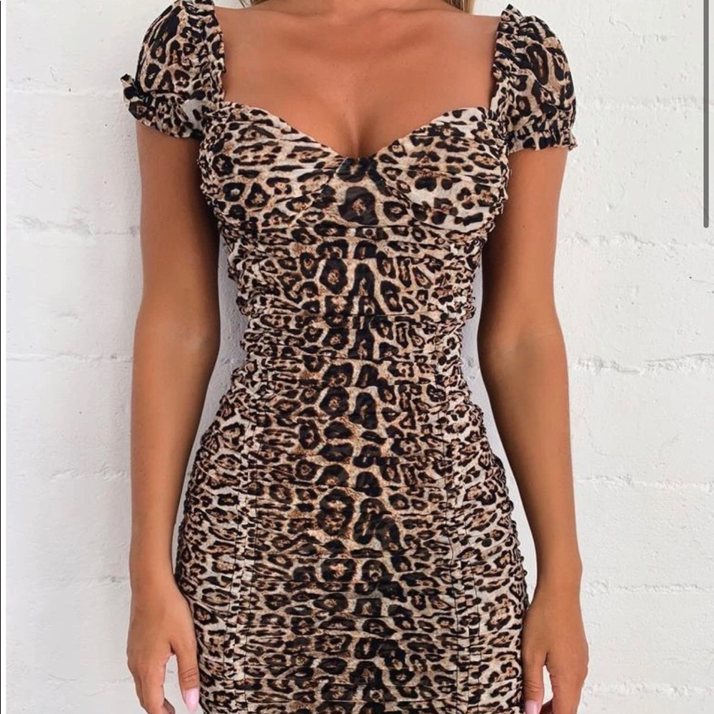 Cheetah print dress